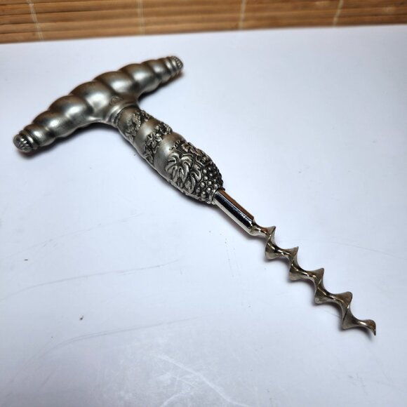 WMF Corkscrew Wine Bottle Opener Germany Grapes Leaves Design Vintage - Picture 7 of 7